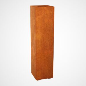 Steel planter Corten ALTO 2 - 30x30x120 cm