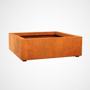 Steel planter Corten BAJO 3 - 90x90x30 cm