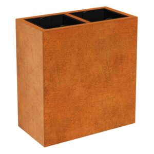 Steel planter Corten DEPO 7 - 85x45x90 cm