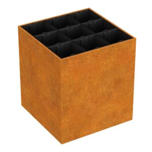 Steel planter Corten DEPO MINI IDE 6 - 95x95x105 cm