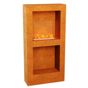 Bio Fireplace Corten TRIO BZ - 70x30x140 cm